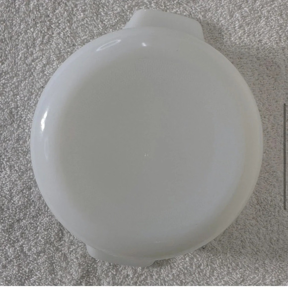 Vintage Dynaware Pyr-O-Rey Brown Daisy Round Milk  Glass Casserole Dish - Picture 6 of 10